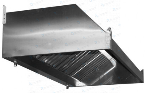 Зонт нержавеющий пристенный ЗВН/ЗПВН-03 1200х1000х400